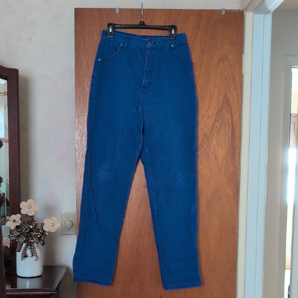 High Rise Blue Jeans